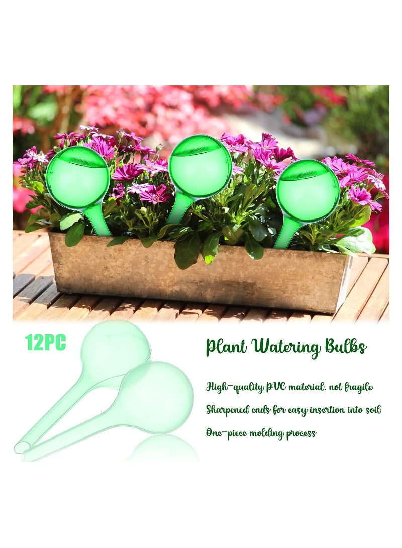 12 Pcs Plant Watering Bulbs Self-Watering Globes Automatic Water Device Balls Vacation Houseplant Plant Pot Bulb Garden Waterer Flower Water Drip Irrigationdevice Spikes Drippers