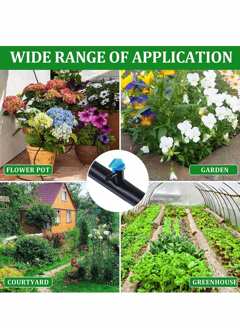 60 Pieces Drip Emitter Garden Flag Irrigation Dripper in 3 Sizes, Trees and Shrubs, 1 GPH, 2 GPH, 4 GPH