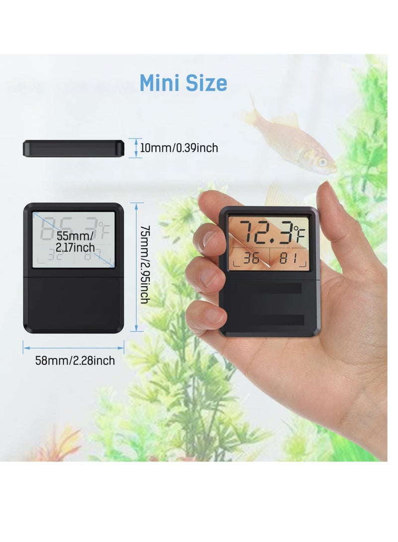 Aquarium Thermometer 5S Refresh Speed Touch Screen Fish Tank Accurate Temperature Sensor Large LCD Touch Screen Energy Saving and Easy to Use