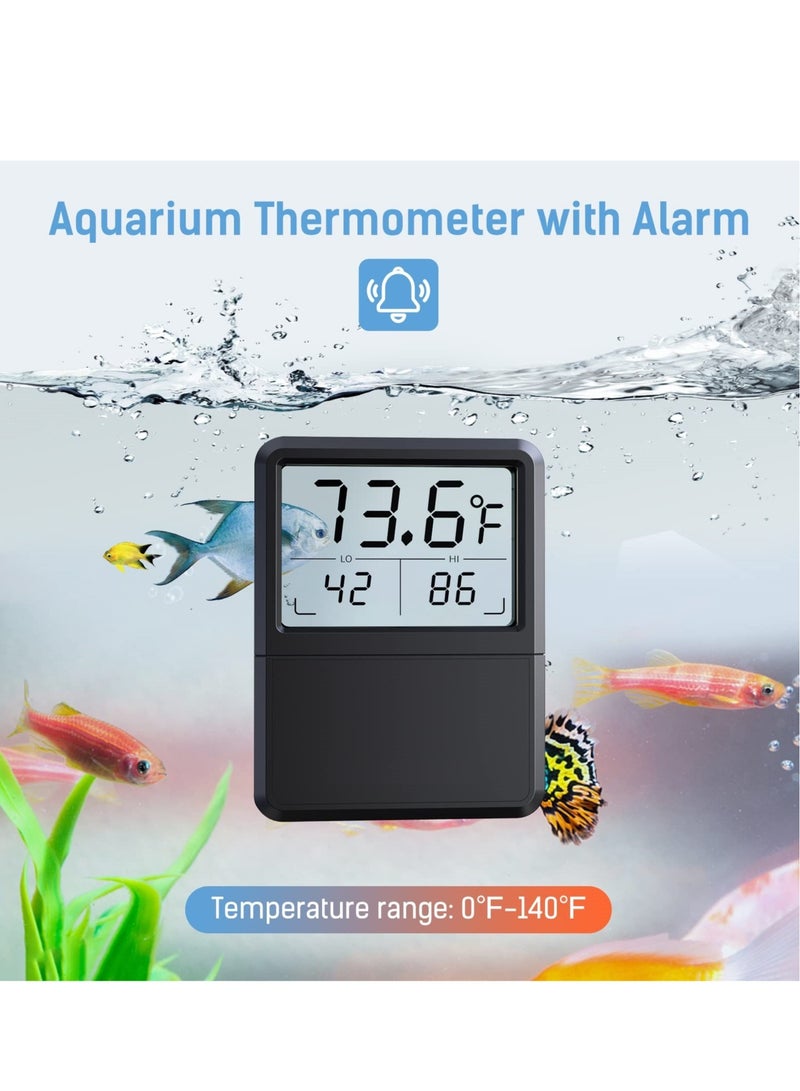 Aquarium Thermometer 5S Refresh Speed Touch Screen Fish Tank Accurate Temperature Sensor Large LCD Touch Screen Energy Saving and Easy to Use