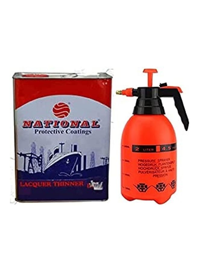 Thinner And Pressure Sprayer Cleaning Kit Multicolour 2Liters