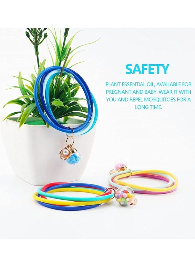 6-Pack Mosquito Repellent Bracelet Strap for Camping Outdoor Travel