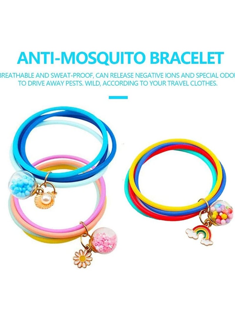 6-Pack Mosquito Repellent Bracelet Strap for Camping Outdoor Travel