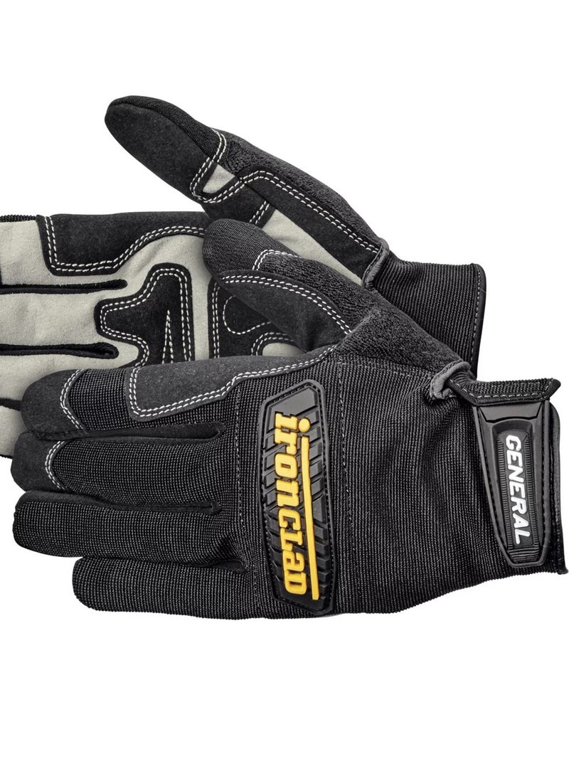 Ironclad Kong General Utility Work Gloves. All-Purpose, Performance Fit, Durable, Machine Washable