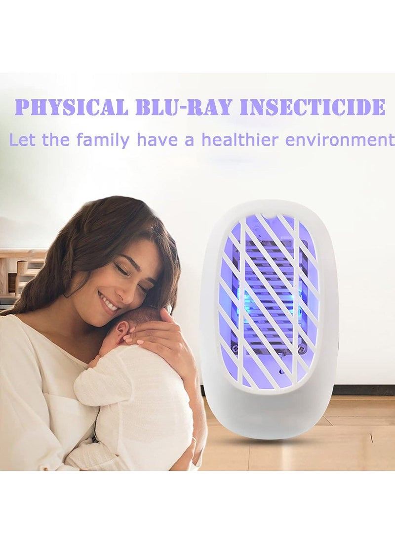 SYOSI Bug Zapper Indoor, Fly Trap for Indoors, Indoor Insect Mosquito, Gnat, Moth, Fruit Flies, Electronic Mosquito with Blue Light Patio, Bedroom, Kitchen, Office