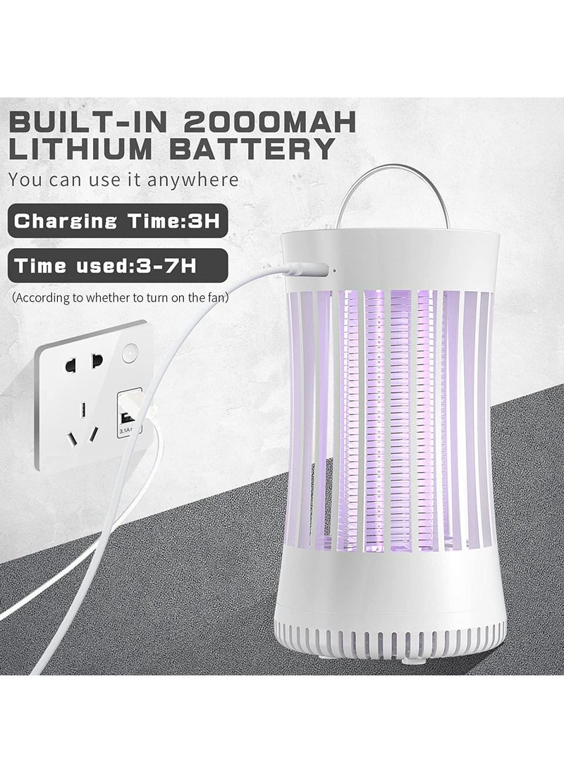 Portable Electronic Rechargeable Mosquito Fly Killer lamp Bug Zapper for Summer Trip Outdoor Camping Patio Home and Garden