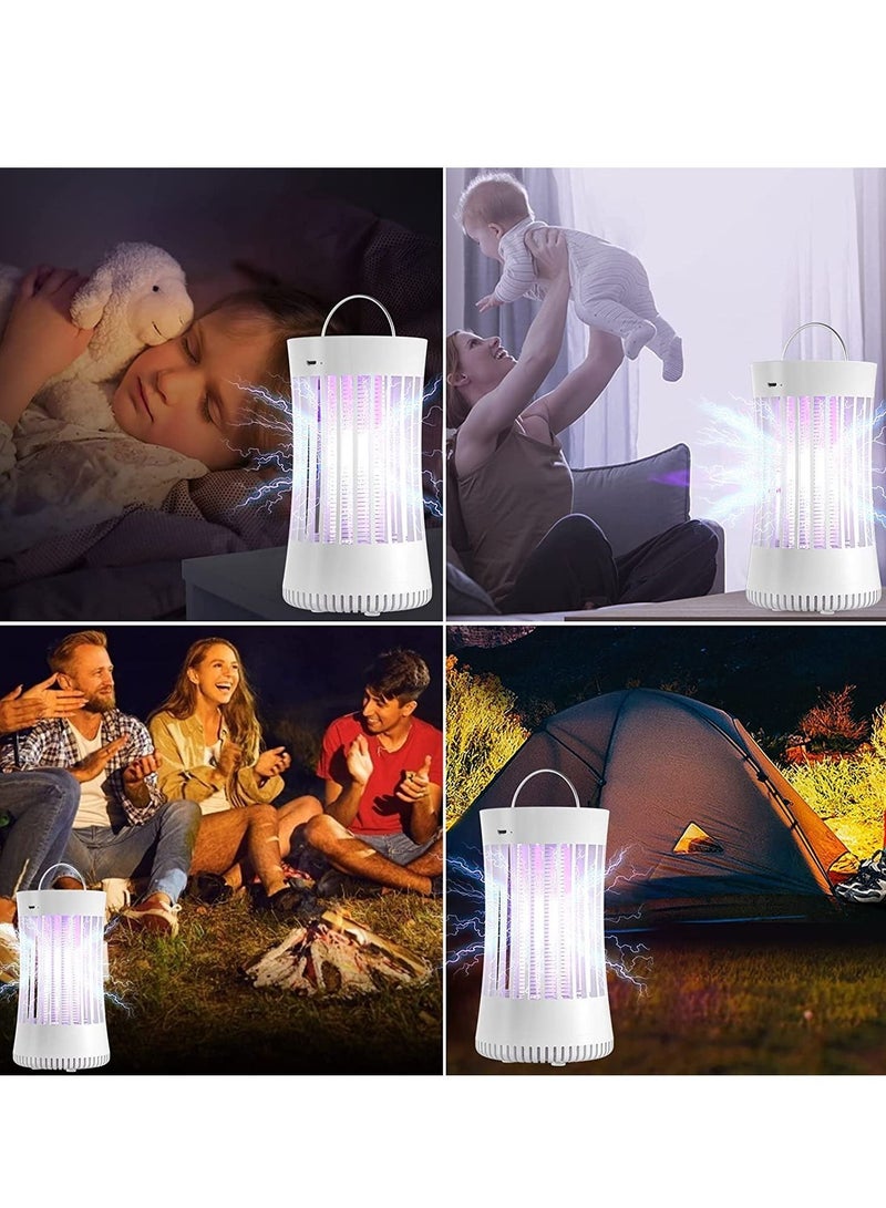 Portable Electronic Rechargeable Mosquito Fly Killer lamp Bug Zapper for Summer Trip Outdoor Camping Patio Home and Garden