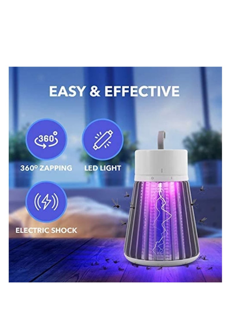 Bug Zapper, USB Powered Rechargeable Mosquito Zapper Electric for Indoors Wireless UV Killer Mosquitos, Insects, Flies and Gnats Portable Eradicator Home