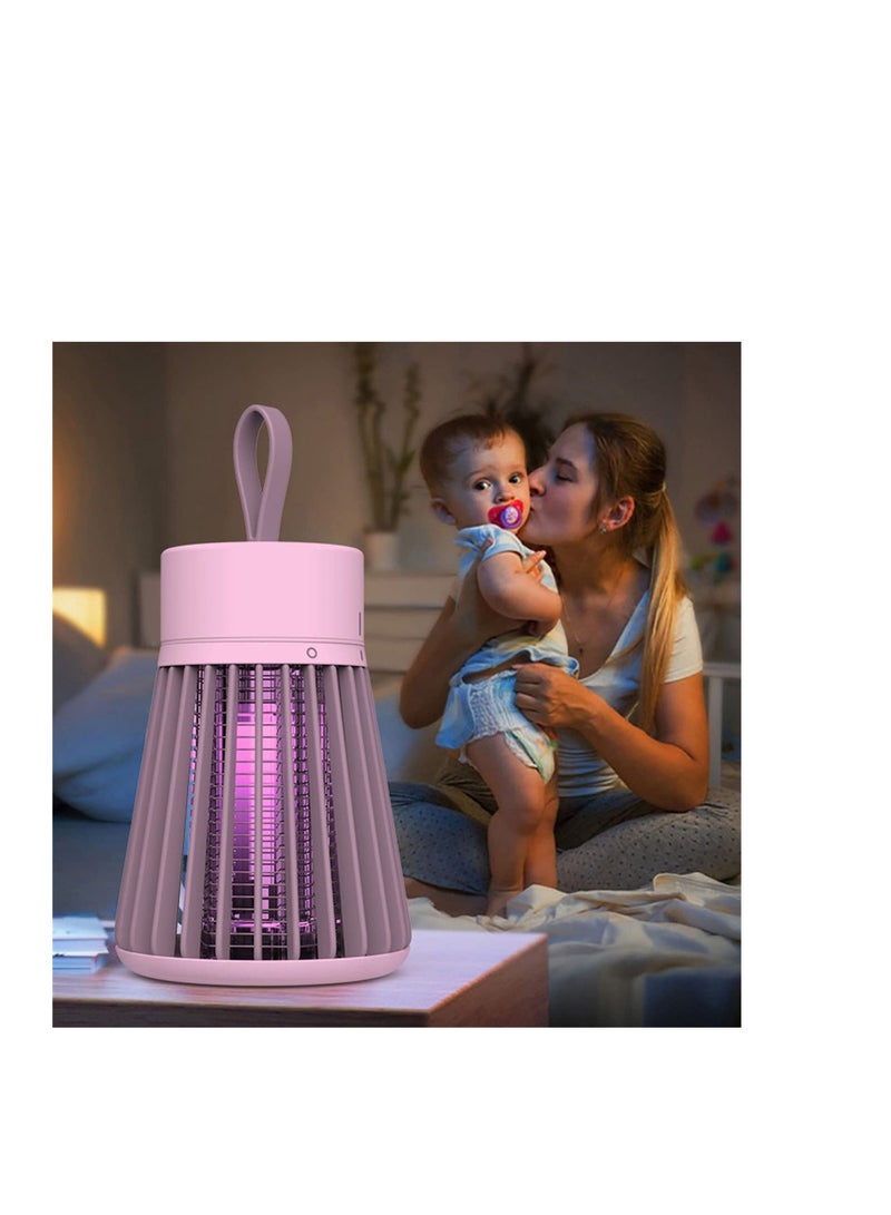 Bug Zapper, USB Powered Rechargeable Mosquito Zapper Electric for Indoors Wireless UV Killer Mosquitos, Insects, Flies and Gnats Portable Eradicator Home