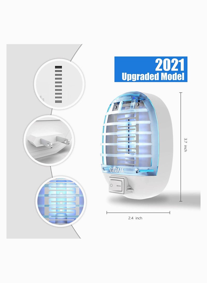 Mosquito Killer Electric Electronic Insect Fly Trap Indoor, Zapper with Blue Lights for Home, Kitchen, Bedroom, Baby Room, Office 4 Pack