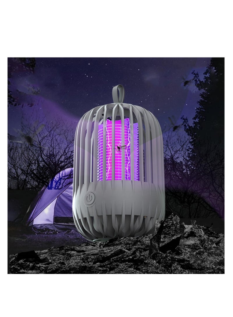 Outdoor Rechargeable Bug Zapper, Indoor Mosquito Zapper Trap, Portable Camping Bug Zapper Fly Trap, Flying Insect Trap Outdoor, for Home, Garden, and Patio
