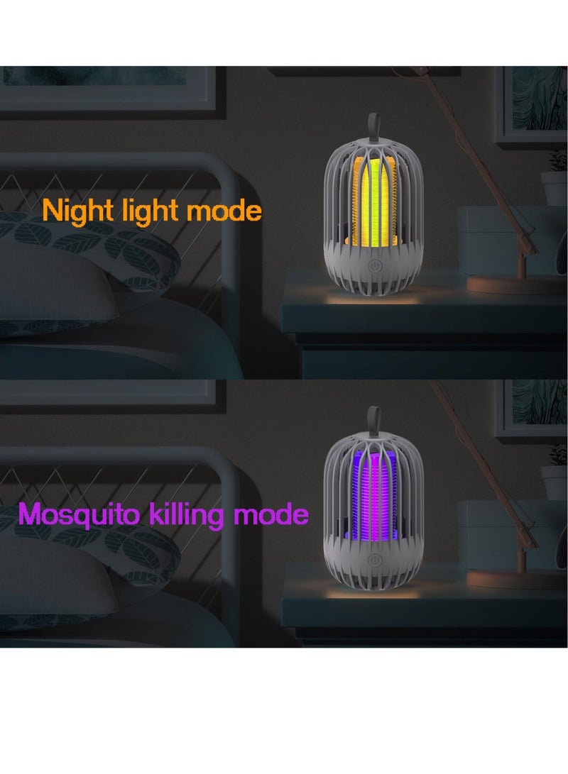 Outdoor Rechargeable Bug Zapper, Indoor Mosquito Zapper Trap, Portable Camping Bug Zapper Fly Trap, Flying Insect Trap Outdoor, for Home, Garden, and Patio