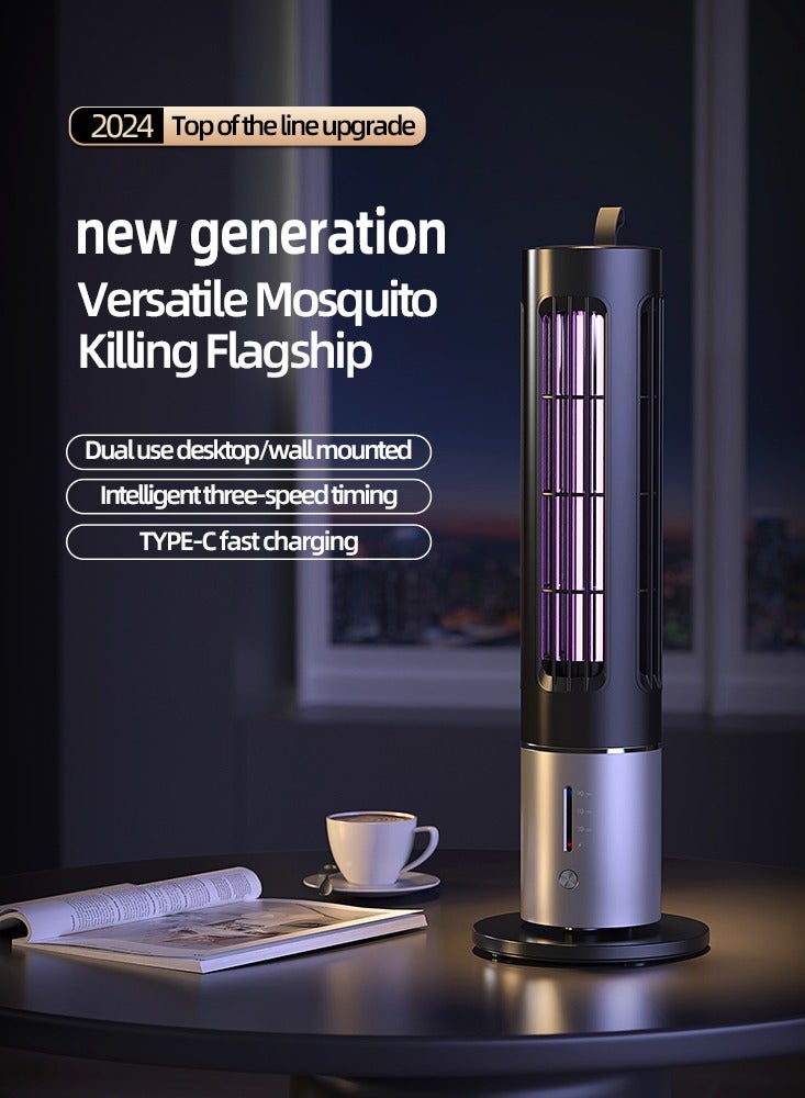 New Multi-Function Mosquito Killer Lamp Electric Shock Type Home Outdoor Portable Support Type-c Charging