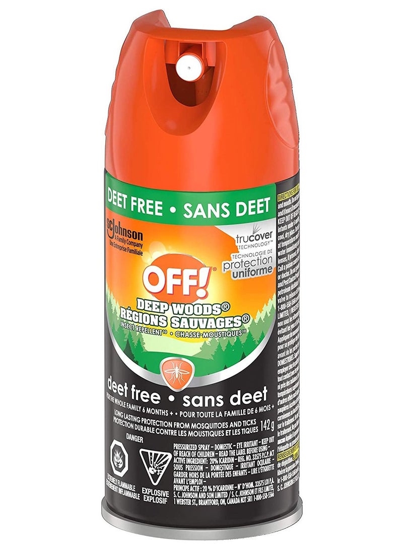 Deep Woods Deet Free Insect and Mosquito Repellent, Bug Spray 142 g