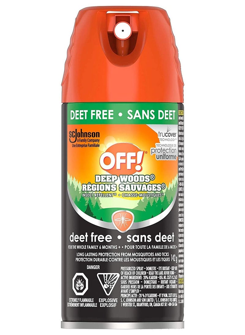 Deep Woods Deet Free Insect and Mosquito Repellent, Bug Spray 142 g