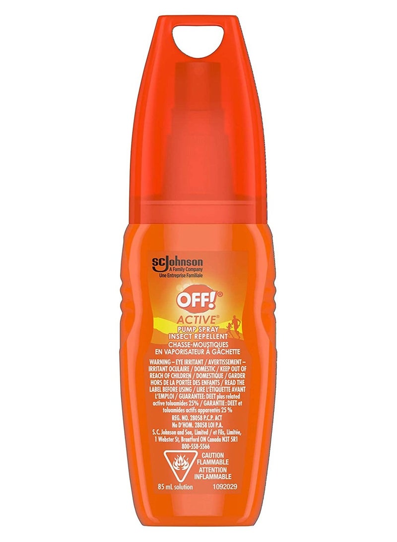 Off Active Pump Spray Insect Repellent 85 ml