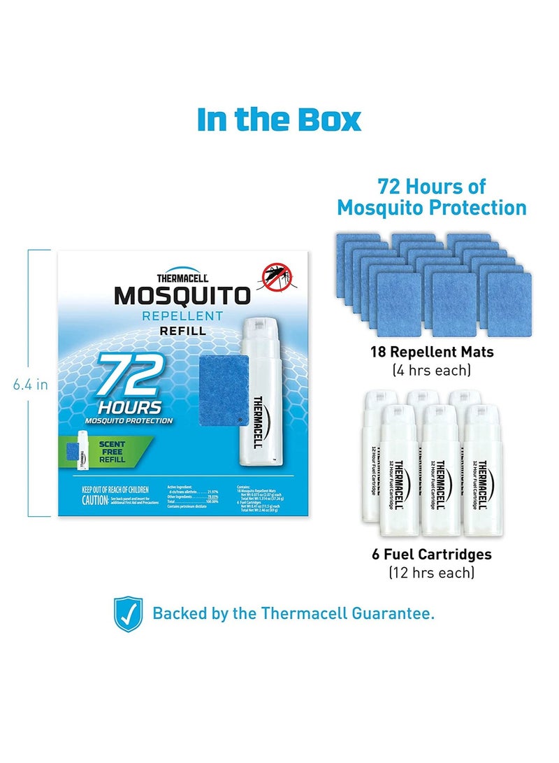 Mosquito Repellent Refills Highly Effective Long Lasting No Spray No Scent No Mess 15 Foot Zone of Mosquito Protection