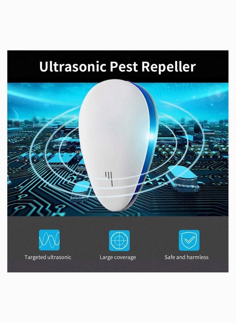 Ultrasonic Pest Repeller, SYOSI Electronic Repellent Plug in for Indoor Defende, Use Drive Fleas, Mosquitos, Bed Bugs, Cockroach, Rats, Rodents, Mice, Insect, Ants, Spiders Away, 2Pcs