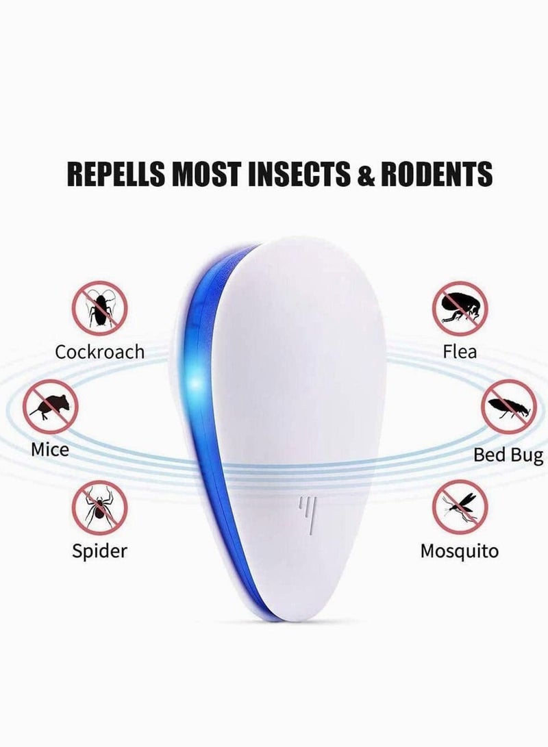 Ultrasonic Pest Repeller, SYOSI Electronic Repellent Plug in for Indoor Defende, Use Drive Fleas, Mosquitos, Bed Bugs, Cockroach, Rats, Rodents, Mice, Insect, Ants, Spiders Away, 2Pcs