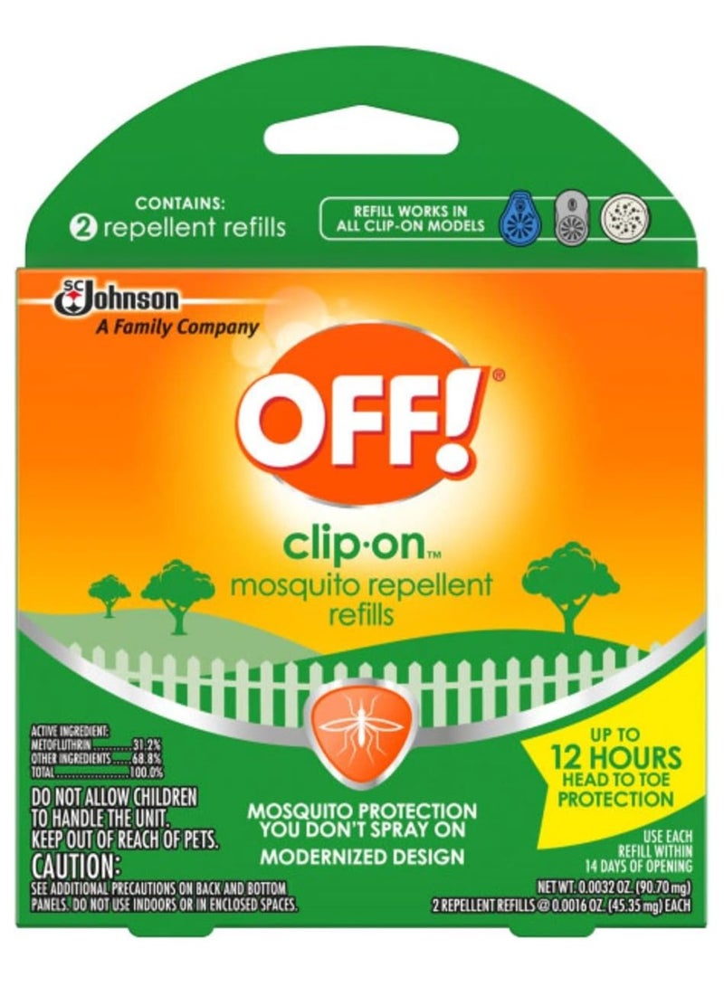 Clip-On Mosquito Repellent Refill 2 Pack