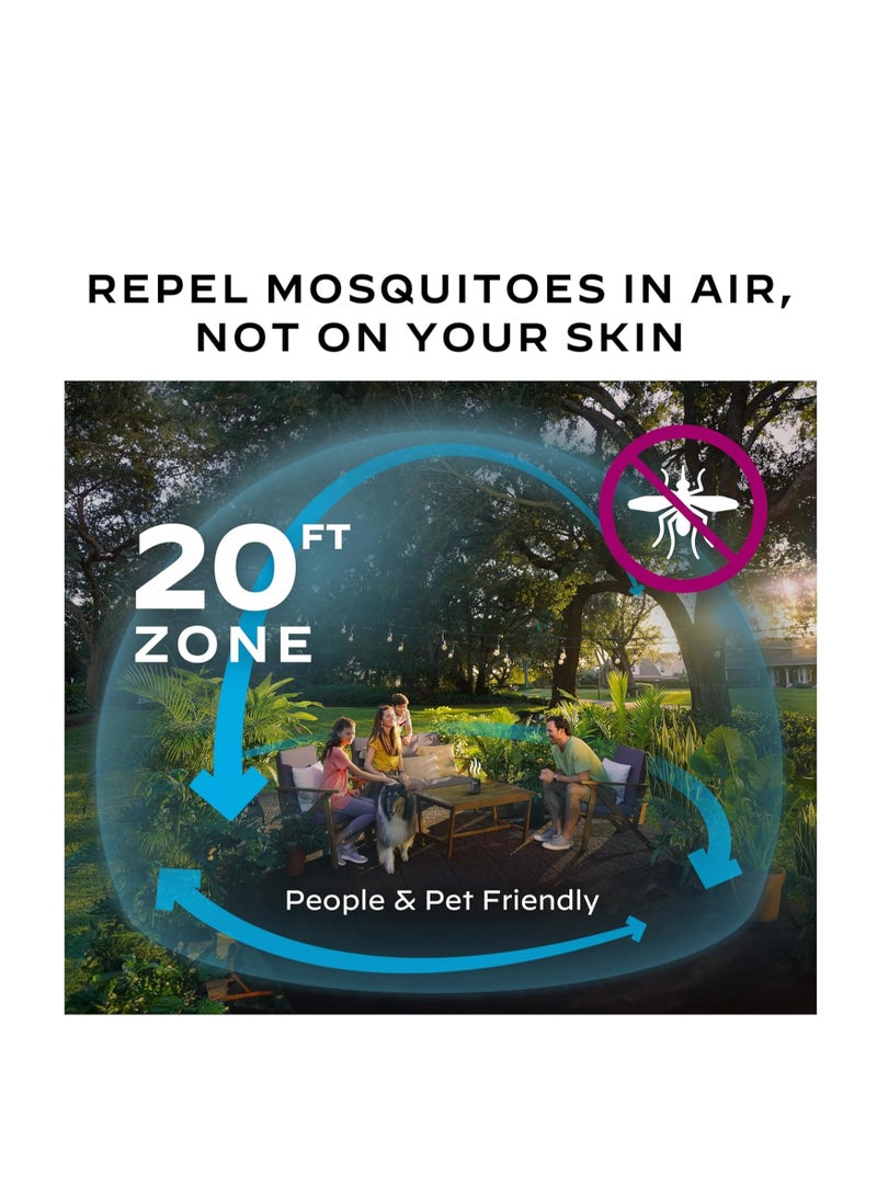 Thermacell Rechargeable Mosquito Repeller Refills; Advanced Repellent Formula Provides 20 Foot Protection Zone; Compatible with Thermacell E-Series & Radius Only; No DEET, Spray or Flame