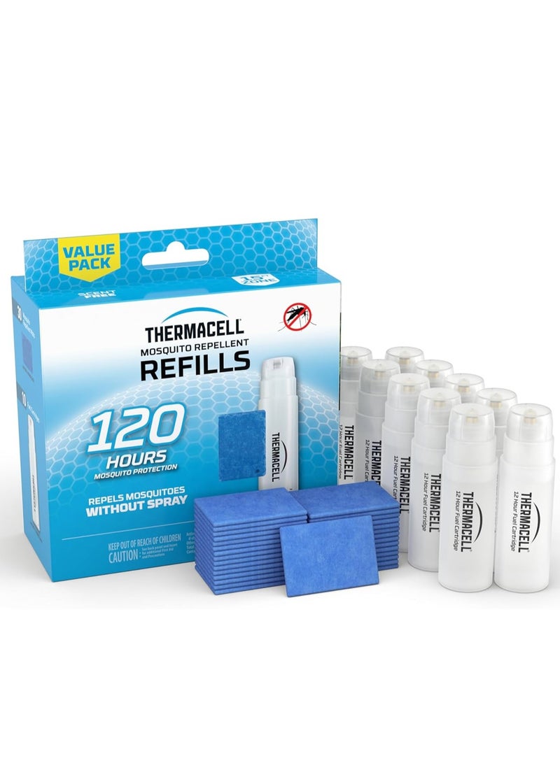 Thermacell Mosquito Repellent Refills; Compatible with Any Fuel-Powered Thermacell Repeller; Highly Effective, Long Lasting, No Spray, No Scent, No Mess; 15 Foot Zone of Mosquito Protection