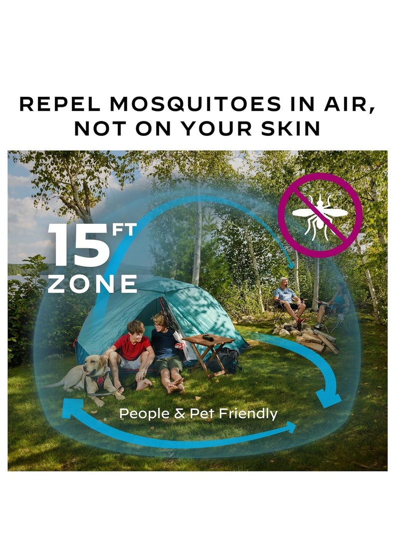 Thermacell Mosquito Portable Repeller; Includes 12-Hour Refill; 15 Foot Zone of Protection; Highly Effective Mosquito Repellent; Deet Free Bug Spray Alternative; Scent Free