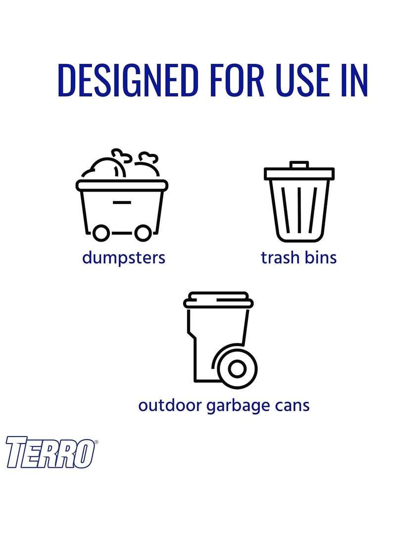 TERRO T800 Garbage Guard Trash Can Insect Killer - Kills Flies, Maggots, Roaches, Beetles, and Other Insects