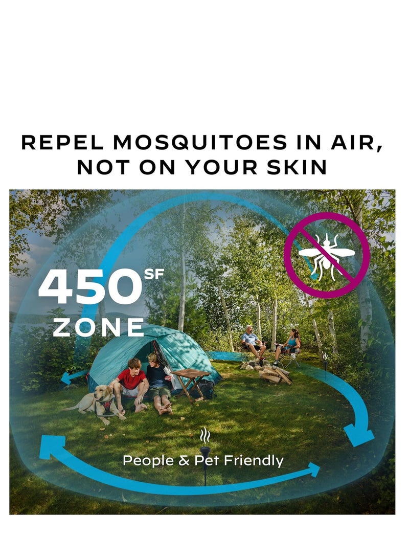 Thermacell Mosquito Repellent Perimeter System; Provides Mosquito Protection for Patios, Decks and Doorways; No Open Flame, Scent Free, Bug Spray Alternative