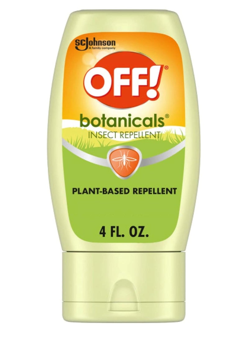 OFF! Botanicals Insect Repellent Lotion, Plant-Based Bug and Mosquito Repellent, 4 oz