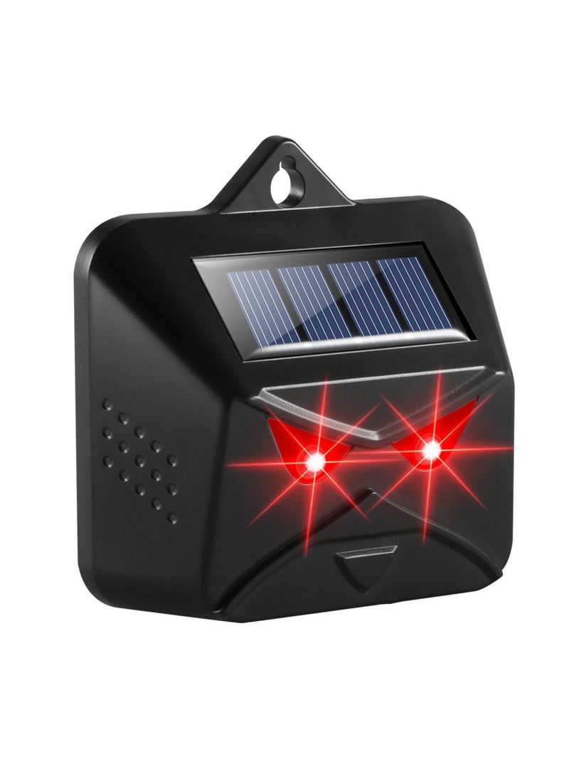 Solar Animal Repeller,Deter Nighttime Invaders with Flashing Red Lights,Humane and Effective,Coyote Repellent Devices Waterproof , Fox, Skunk from Yard Farm