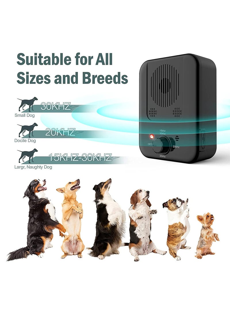 Dog Anti Barking Device, 3 Frequencies Sensitivities Auto Dog Barking Deterrent Devices,33FT Dog Barking Control,Ultrasonic Stop Dogs Barking Pet Gentle Anti Barking Device Dogs Training