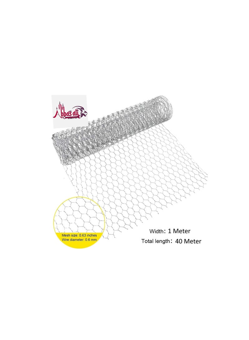 Wire Net Garden Protection Netting and Multipurpose Use (1 x 40 Meter)