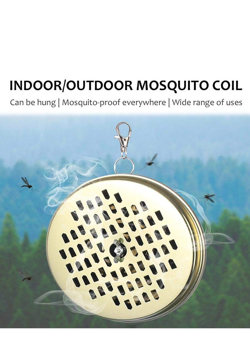 6Piece Mosquito Coil Holder Mosquito Coil Metal Holder Mosquito Coil And Incense Burner For Outdoor Use Home And Outdoor Pool Side Patio Deck Camping Hiking Etc