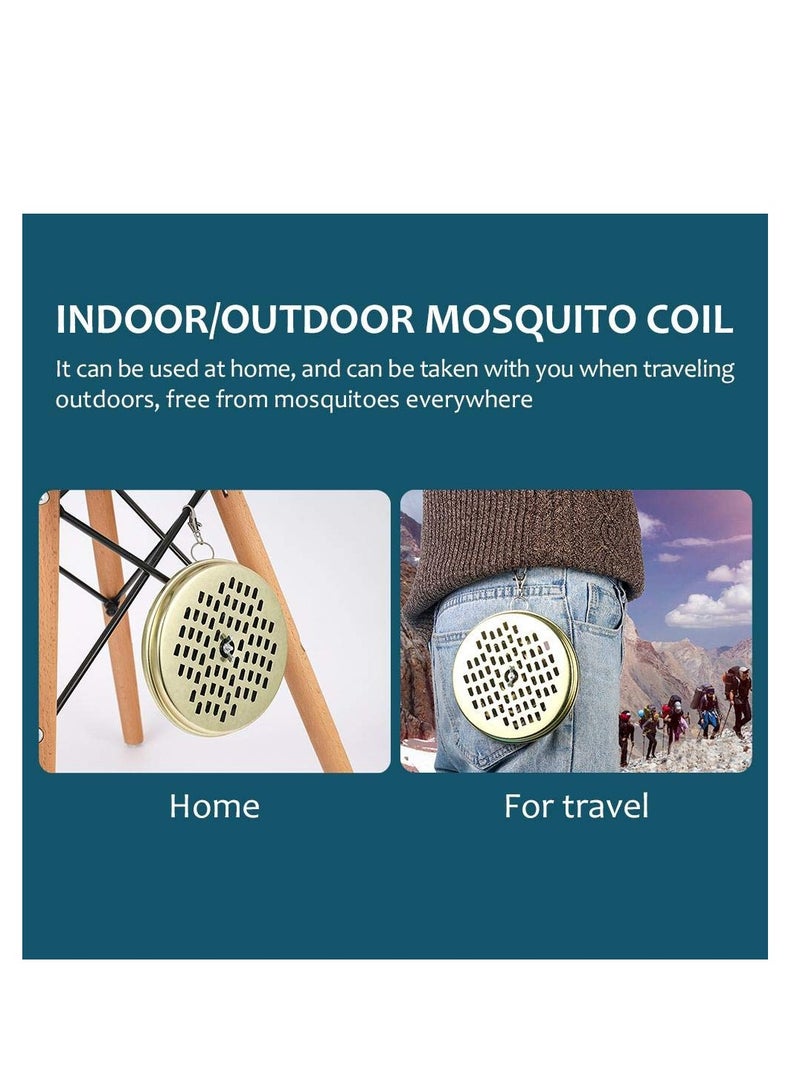 6Piece Mosquito Coil Holder Mosquito Coil Metal Holder Mosquito Coil And Incense Burner For Outdoor Use Home And Outdoor Pool Side Patio Deck Camping Hiking Etc