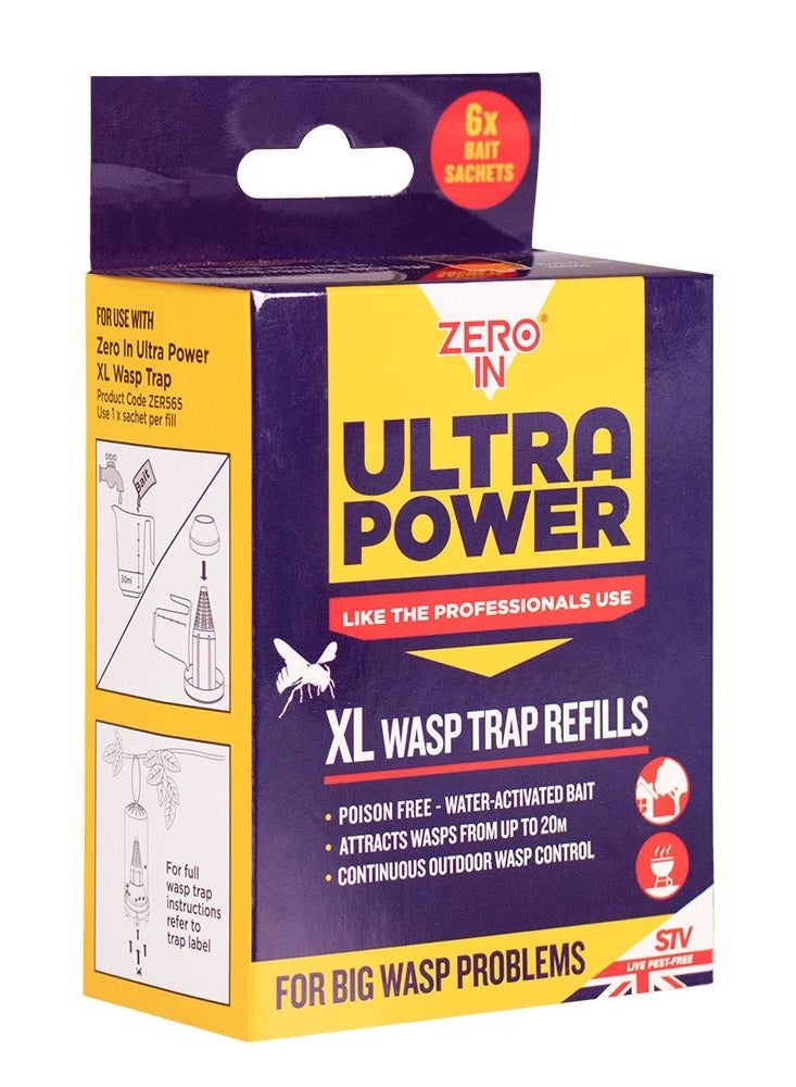 Zero In Ultra Power Xl Wasp Trap Refill