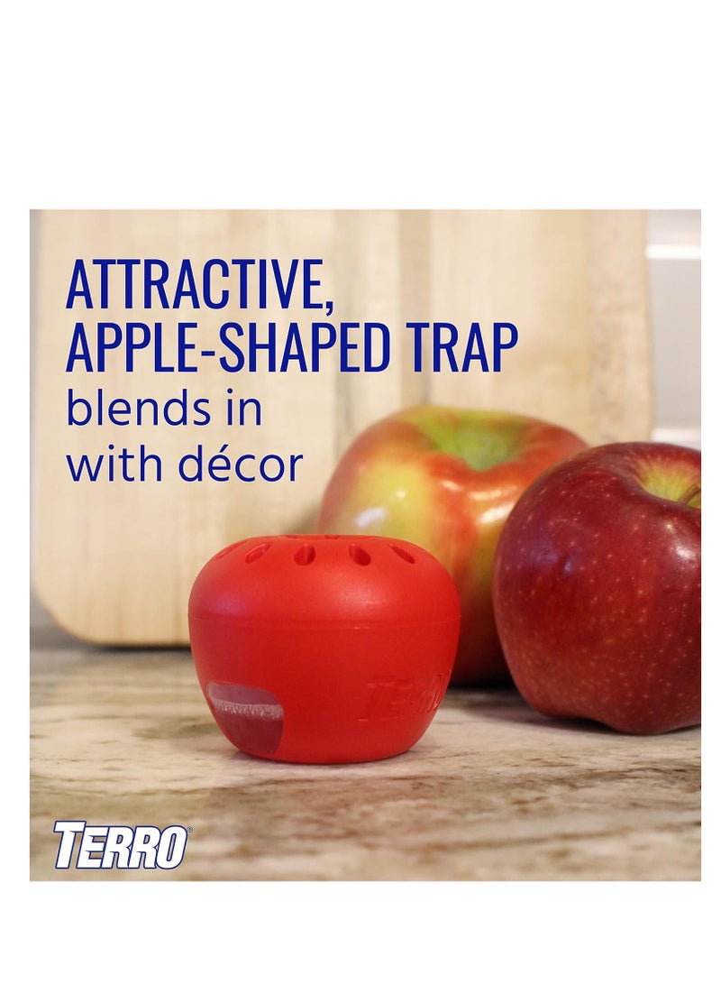 TERRO T2502 ready to use indoor fruit fly trap with built in window 2 traps 90 day lure supply