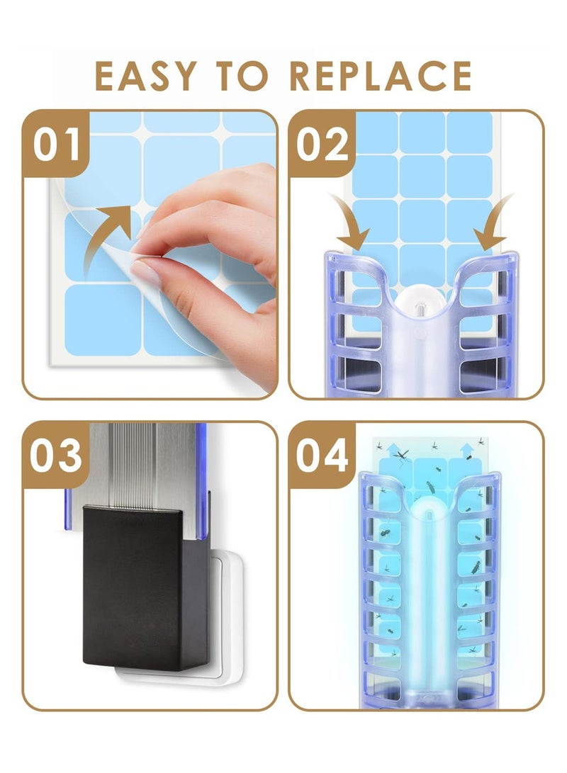 Replacement Glue Boards Compatible with Dynatrap DT3009, Plug-in Indoor Insect Trap Mosquito Trap Refills Glue Cards for Dynatrap DT3009 DT3019 DT3039, Mosquito Killer Glue Pads (20 Pack)