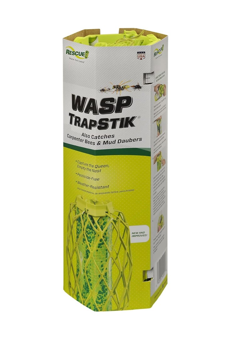 RESCUE! TrapStik for Wasps, Mud Daubers, Carpenter Bees - 2 Pack