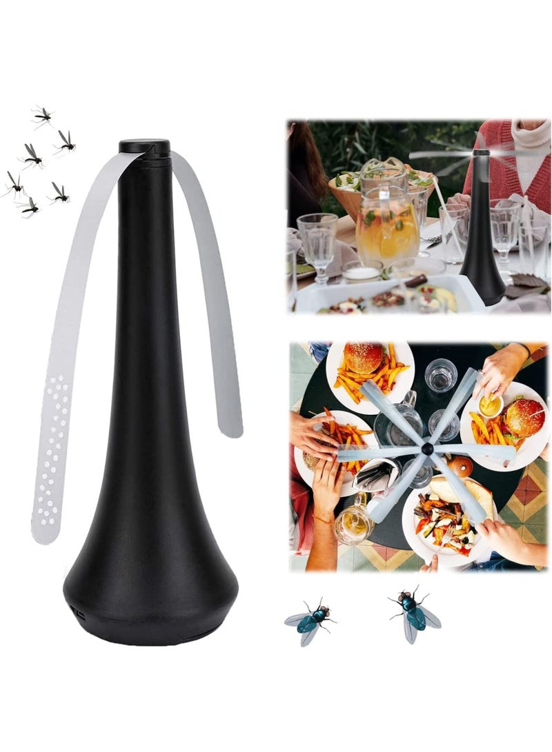 Fly Fans for Tables, Ultra-Silent Fly Repellent Mosquito Repellent Fan,Lightweight Eco-Friendly for Outdoor Picnic Camping Meal Home Hotel, Outdoor Dinner, Party, BBQ, Keep Flies Bug Away Tables