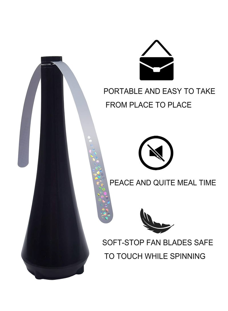 Outdoor Picnic Food Fan, Outdoor Fly Repellent Fan, Fly Fan for Table, Outside Restaurants Meal, Portable and Ease of Use to Keep Your Food Clean