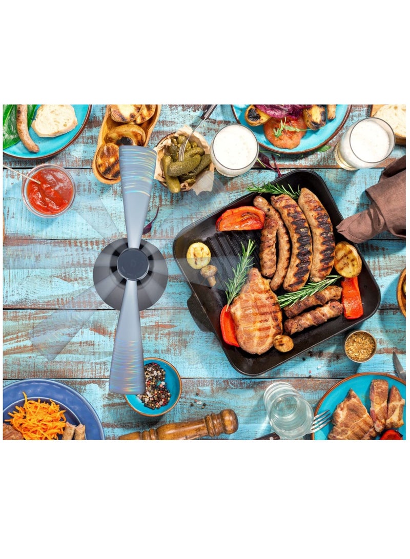 Outdoor Picnic Food Fan, Outdoor Fly Repellent Fan, Fly Fan for Table, Outside Restaurants Meal, Portable and Ease of Use to Keep Your Food Clean