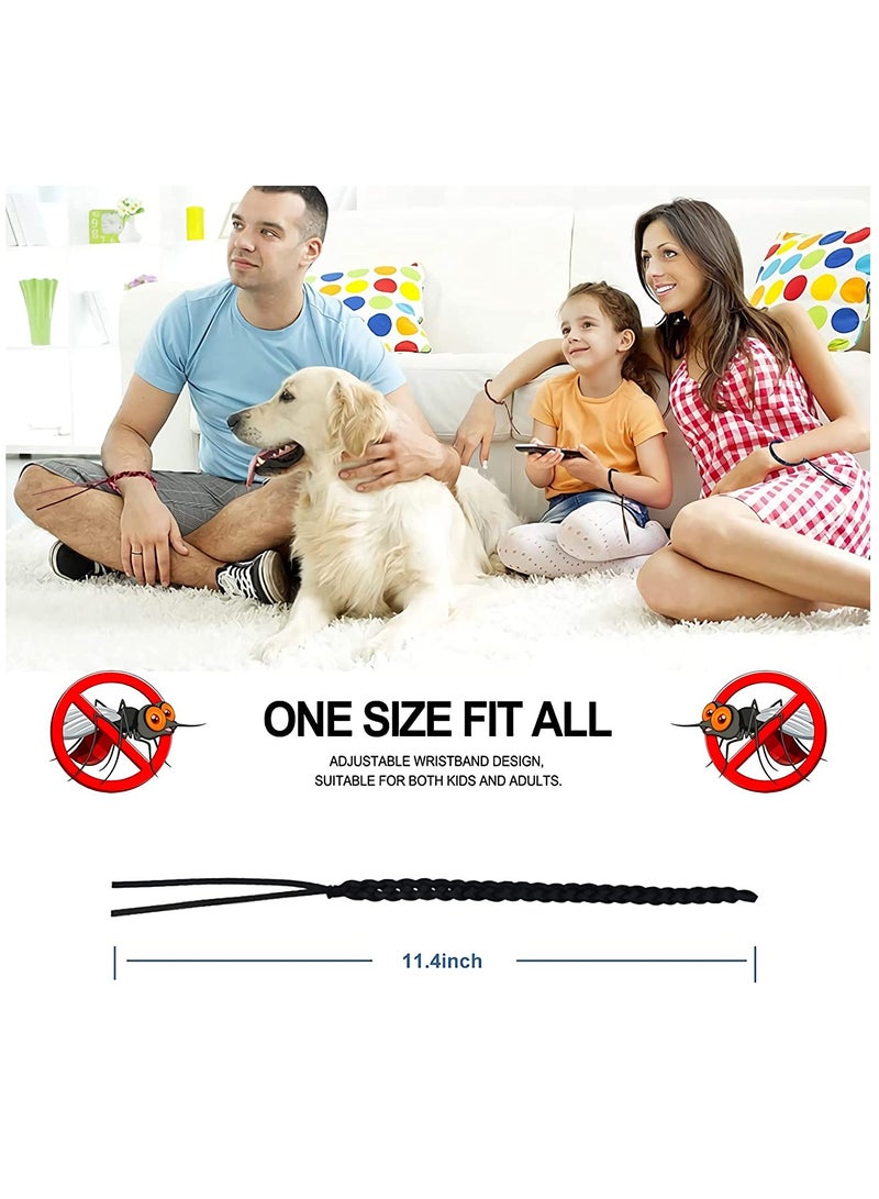 Mosquito Repellent Bracelet, 12 insect repellent mosquito bands, Mosquito Bands Reusable Adjustable Long Time Mosquito Repellent Natural Ingredient up to 300 hours of protection.