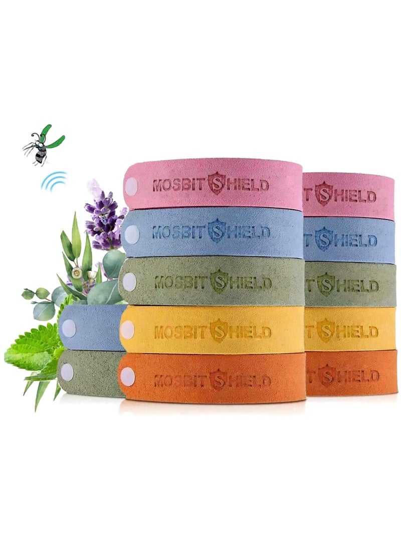 Mosquito Repellent Bracelet, 12 insect repellent mosquito bands, Mosquito Bands Reusable Adjustable Long Time Mosquito Repellent Natural Ingredient up to 72 hours of protection