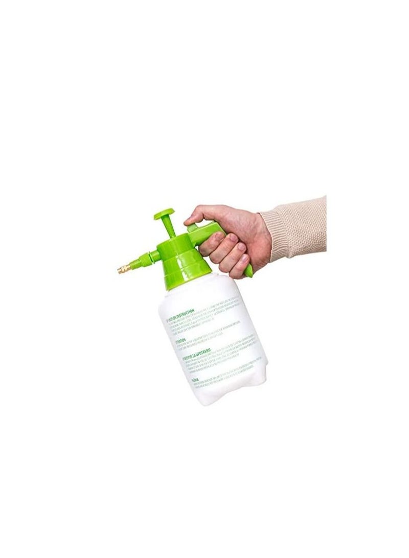 Beorol Garden Pump Pressure Sprayer | Lawn Sprinkler | Water Mister | Spray Bottle for Flowers, Herbicides, Pesticides, Fertilizers -Bulb Shape (1500ml) –White & Green - PZC15