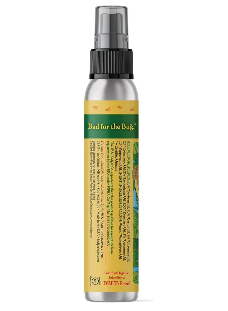 Badger Anti Bug Shake and Spray DEET Free Natural Bug Spray Eco Friendly