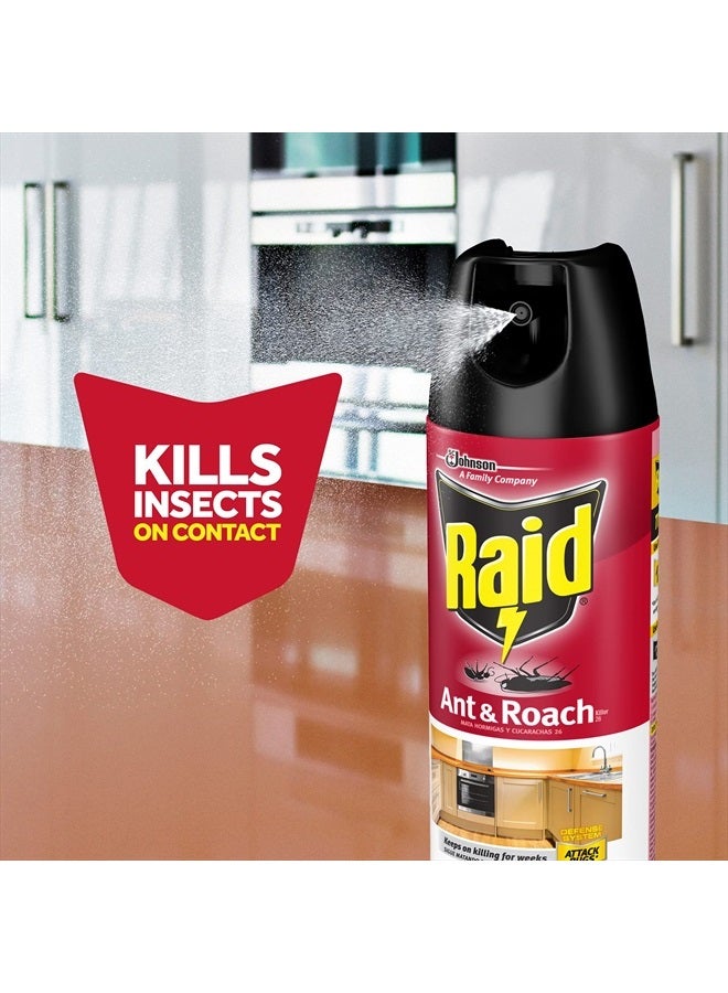 ® Ant & Roach Killer Spray, Fragrance-Free, 17.5 Oz, Pack Of 2