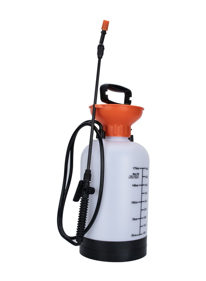 Water Pressure Sprayer 5L, Garden sprayer, Manual pressure sprayer, Fertilizer application sprayer, Garden tools, Plant care sprayer for applications that require spraying water under pressure.