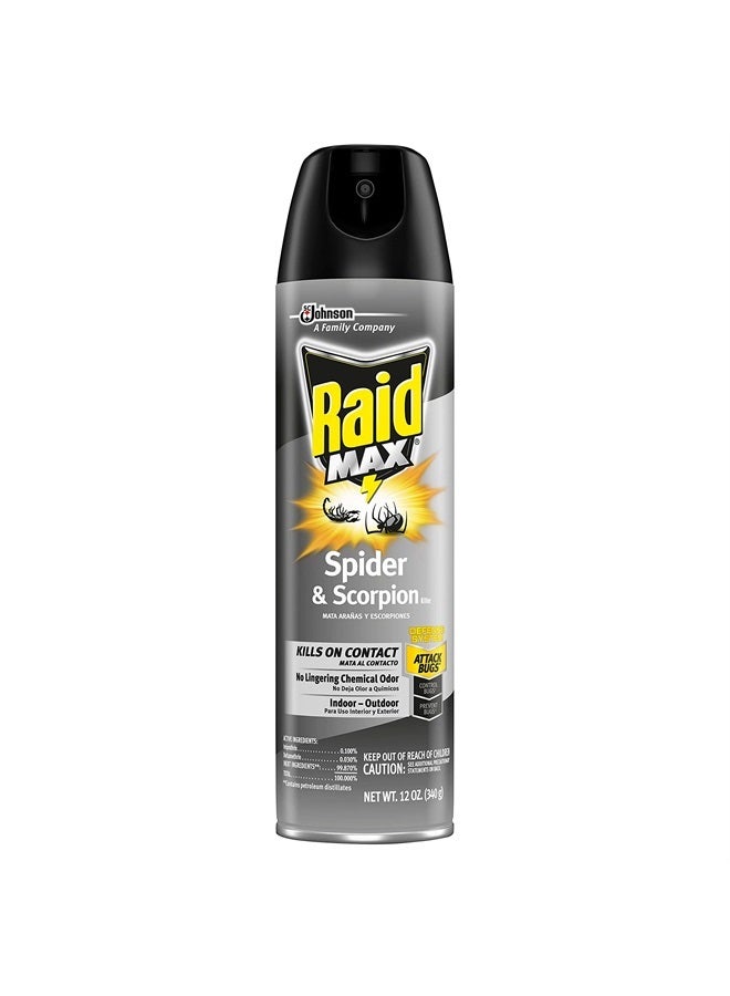 Spider and Scorpion Killer, Kills spiders, scorpions, roaches, ants, Waterbugs, earwigs, 12 oz