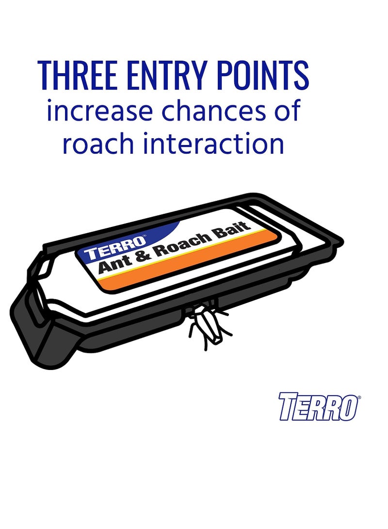 Terro T360 ant and roach stations 1 pack ant & roach baits black